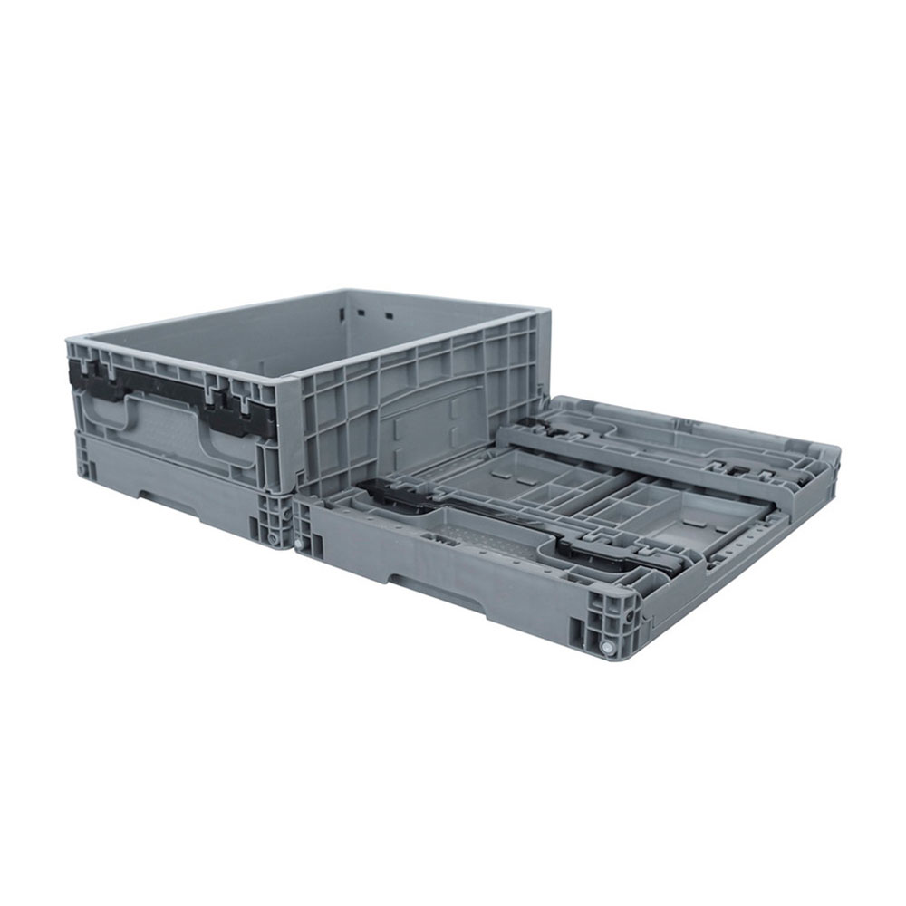 Quanyun Folding Turnover Box Plastic Auto Parts Box HBQY4030148W