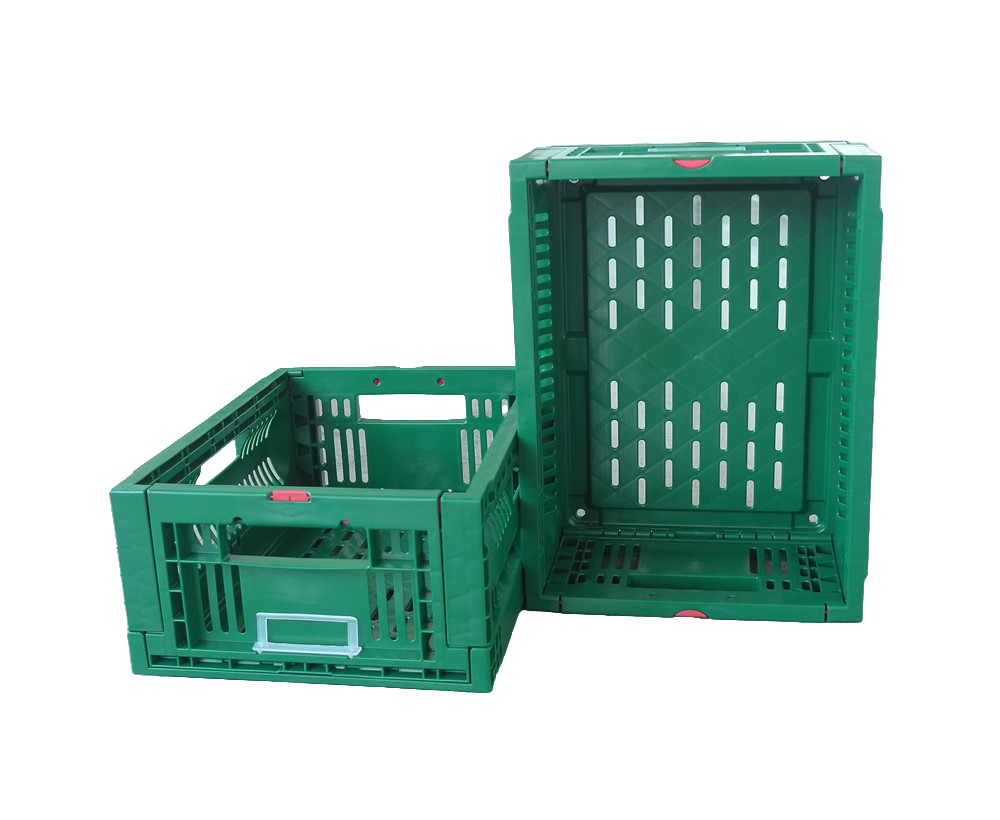 Plastic folding basket