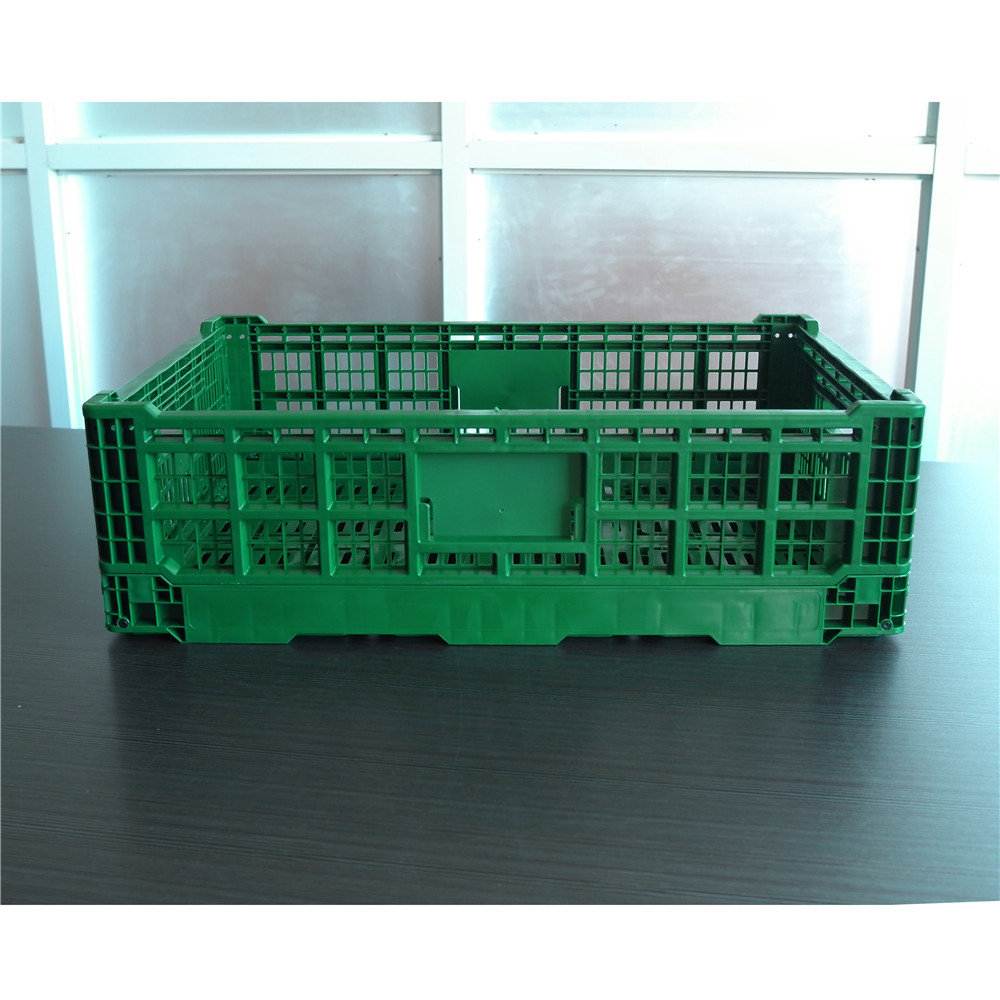 QUANYUN Foldable PP Plastic Crate Mesh Style Container Design KN604018W-2