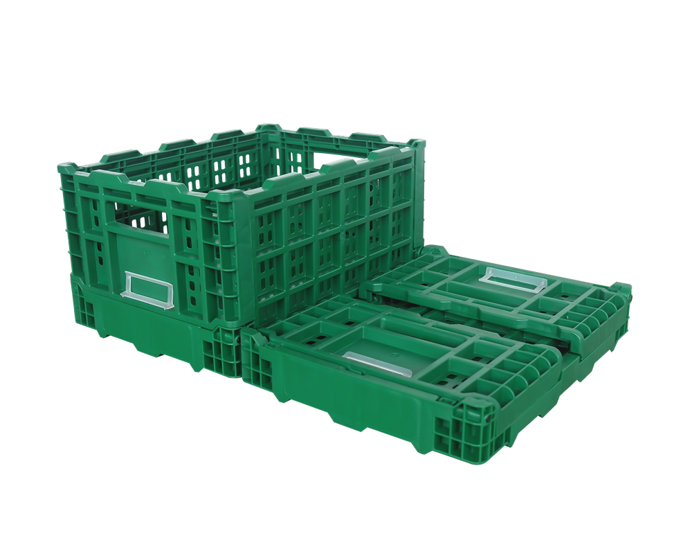 QUANYUN PP Turnover Basket Plastic Vegetable Crate KB403022W