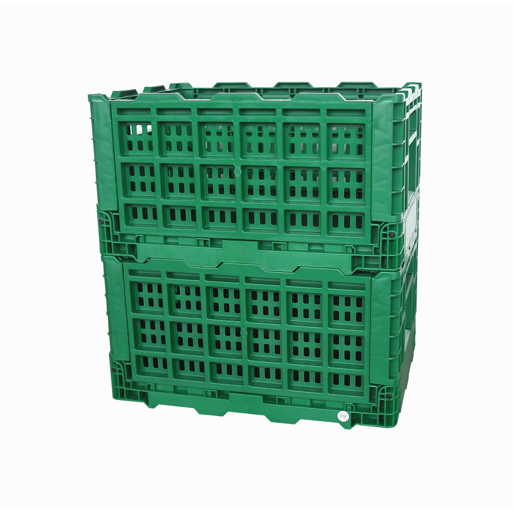 QUANYUN PP Turnover Basket Plastic Vegetable Crate KB403022W