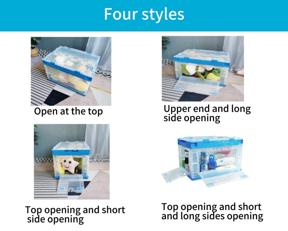 QUANYUN Large Rectangle Heavy-Duty Industrial PP Plastic Crate