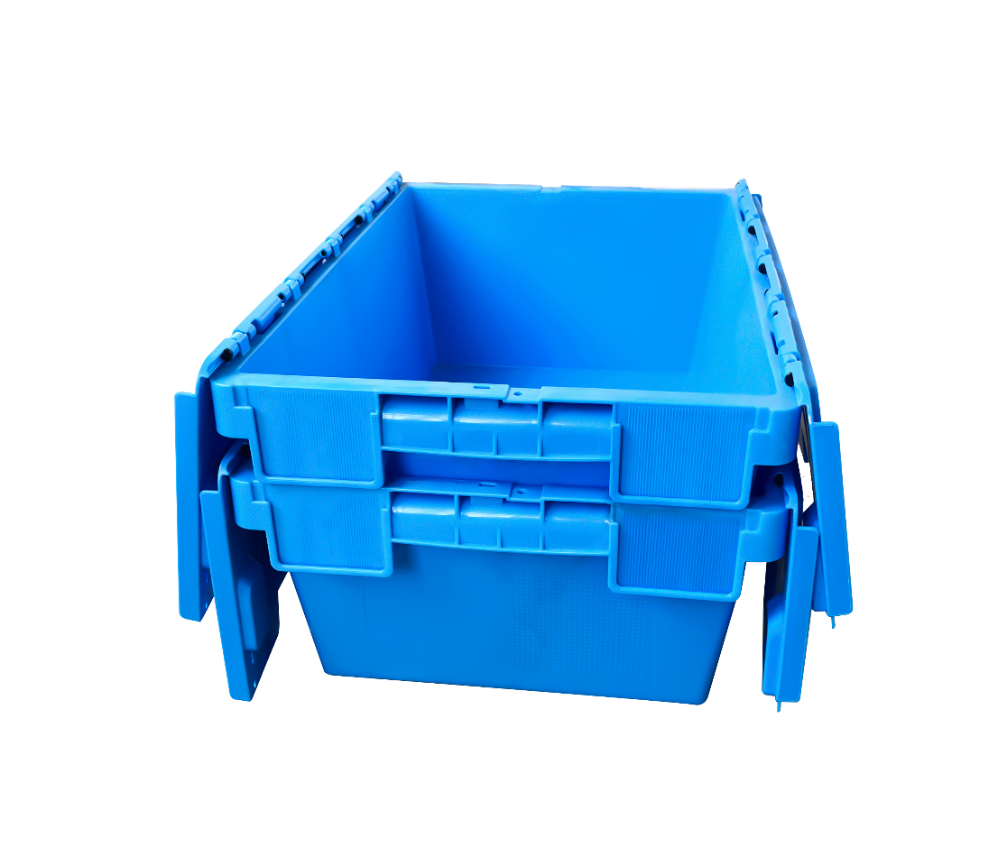 QUANYUN Large Plastic Storage Crate CX6040225C