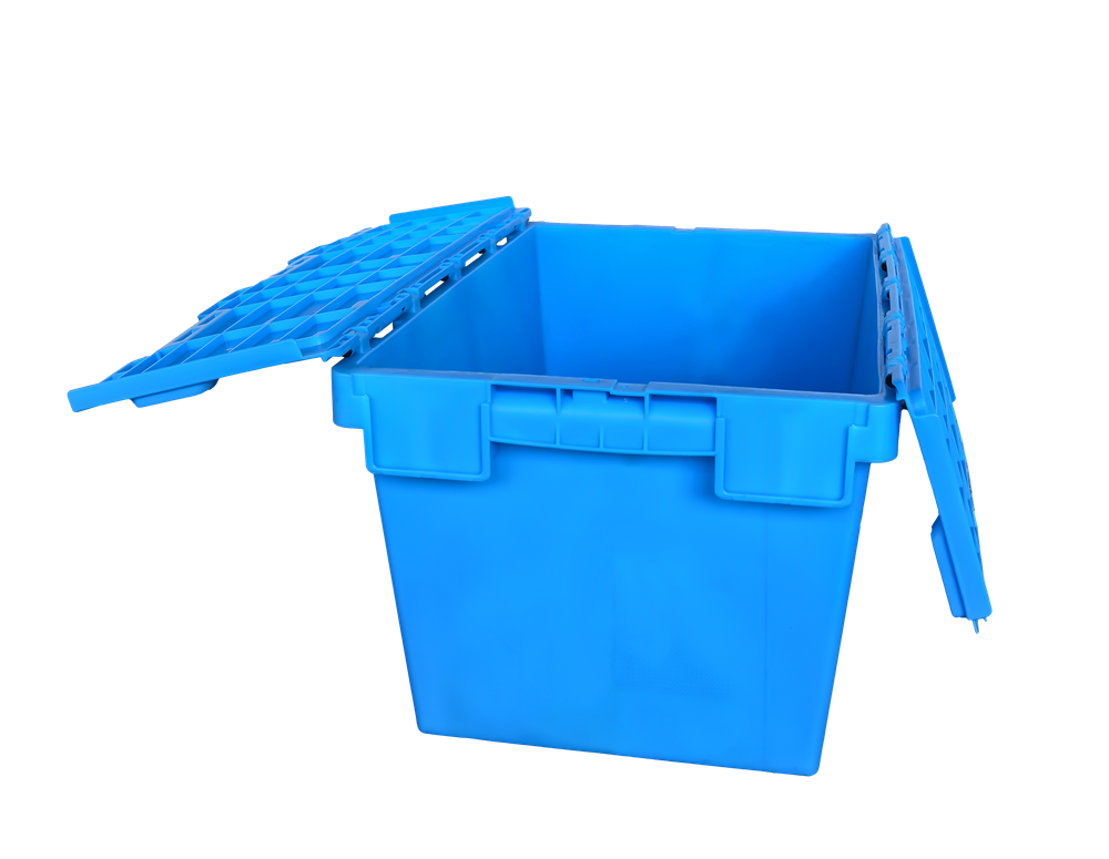 QUANYUN  Large PP Material Folding Container Inclined Storage Crate CX604036C