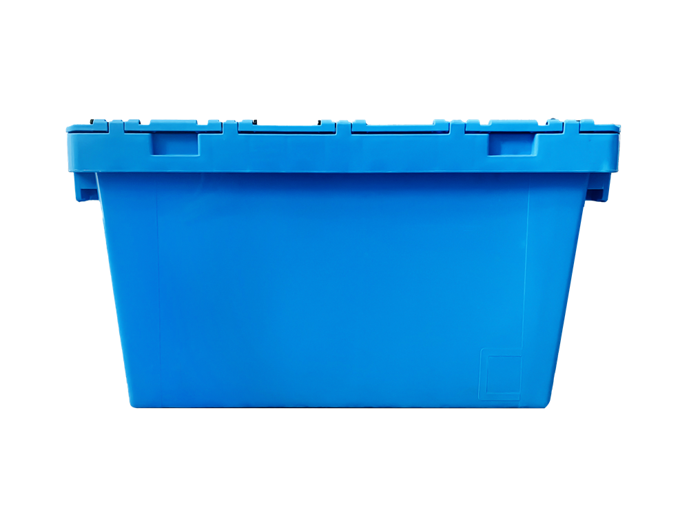 QUANYUN  Large PP Material Folding Container Inclined Storage Crate CX604036C