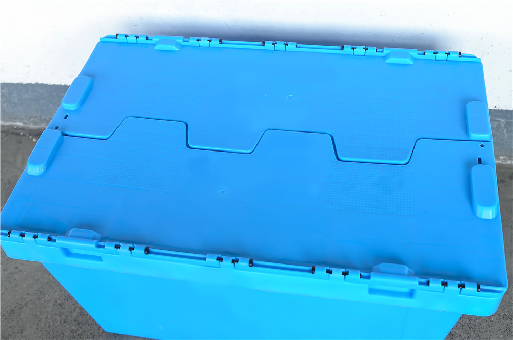 QUANYUN  Large PP Material Folding Container Inclined Storage Crate CX604036C
