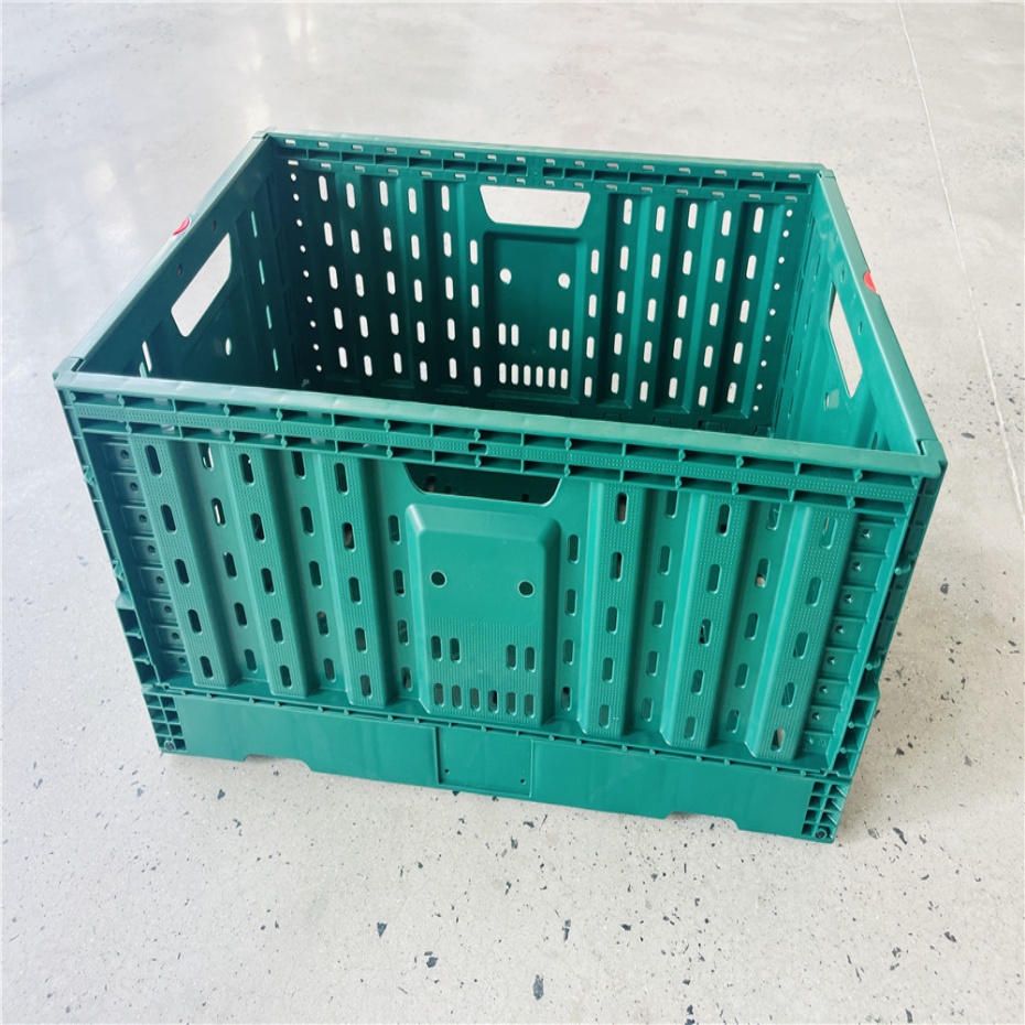 QUANYUN Collapsible Stackable Fruit Vegetable Storage Crate TY604030W-S